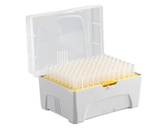 Pipette tips in rack, 200 µl, low retention, high quality, sterile, 96 pcs , Digipette