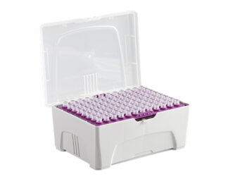 Pipette tips in rack, 1000 µl, low retention, high quality, sterile, 96 pcs , Digipette