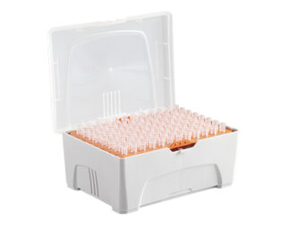 Pipette tips in rack, 10 µl, low retention, high quality, sterile, 96 pcs , Digipette